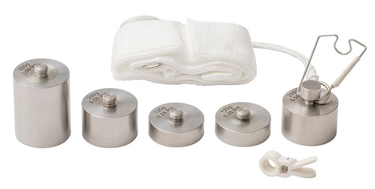 Weights for penis growth thanks to mechanical traction