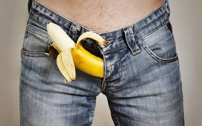 Great cock in a banana sample